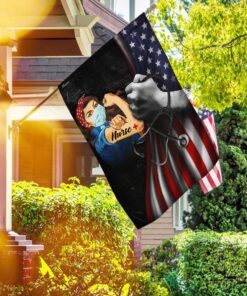 proud american nurse flag 8325