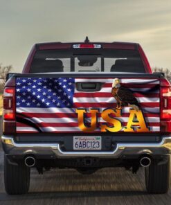 Proud American Truck Tailgate Decal Sticker Wrap