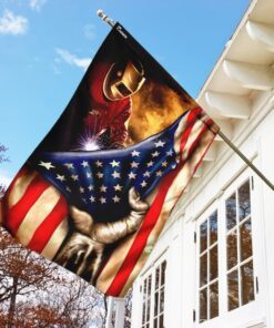 proud american welder flag 2821