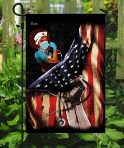 proud black nurse flag 4490