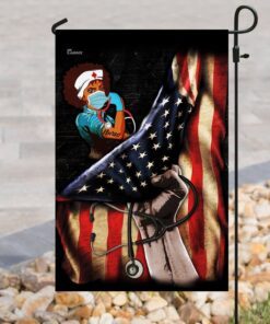 proud black nurse flag 7817