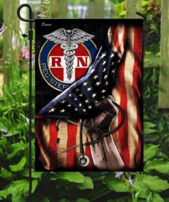 proud black registered nurse flag 3988