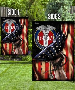 proud black registered nurse flag 4419