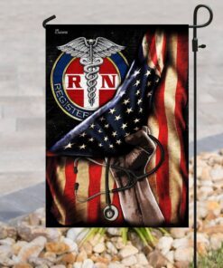 proud black registered nurse flag 5316