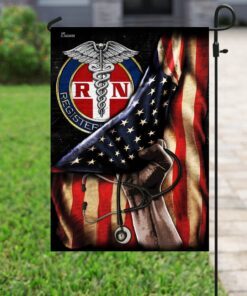 Proud Black Registered Nurse Flag