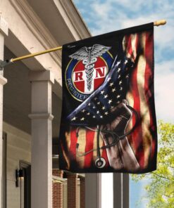 proud black registered nurse flag 7678