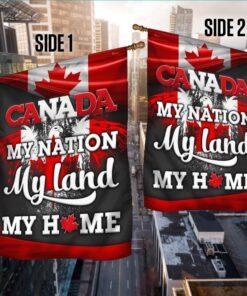 proud canadian flag canada my nation my land my home mlh2230f 4356