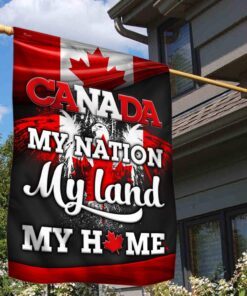 proud canadian flag canada my nation my land my home mlh2230f 4439