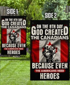 proud canadian flag god created the canadians lha2067f 3614