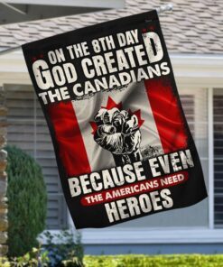 Proud Canadian Flag God Created The Canadians LHA2067F