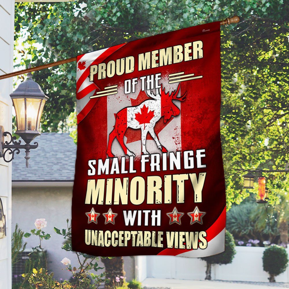 Proud Canadian Flag Proud Member Of The Small Fringe Minority MLH2213F - Image 2