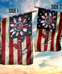 proud caregiver american flag 1758