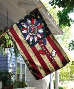 proud caregiver american flag 2250