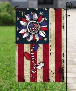 Proud Caregiver American Flag