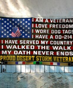 proud desert storm veterans grommet flag, gulf war veterans, i walked the walk flag qnn532gfv1 5377