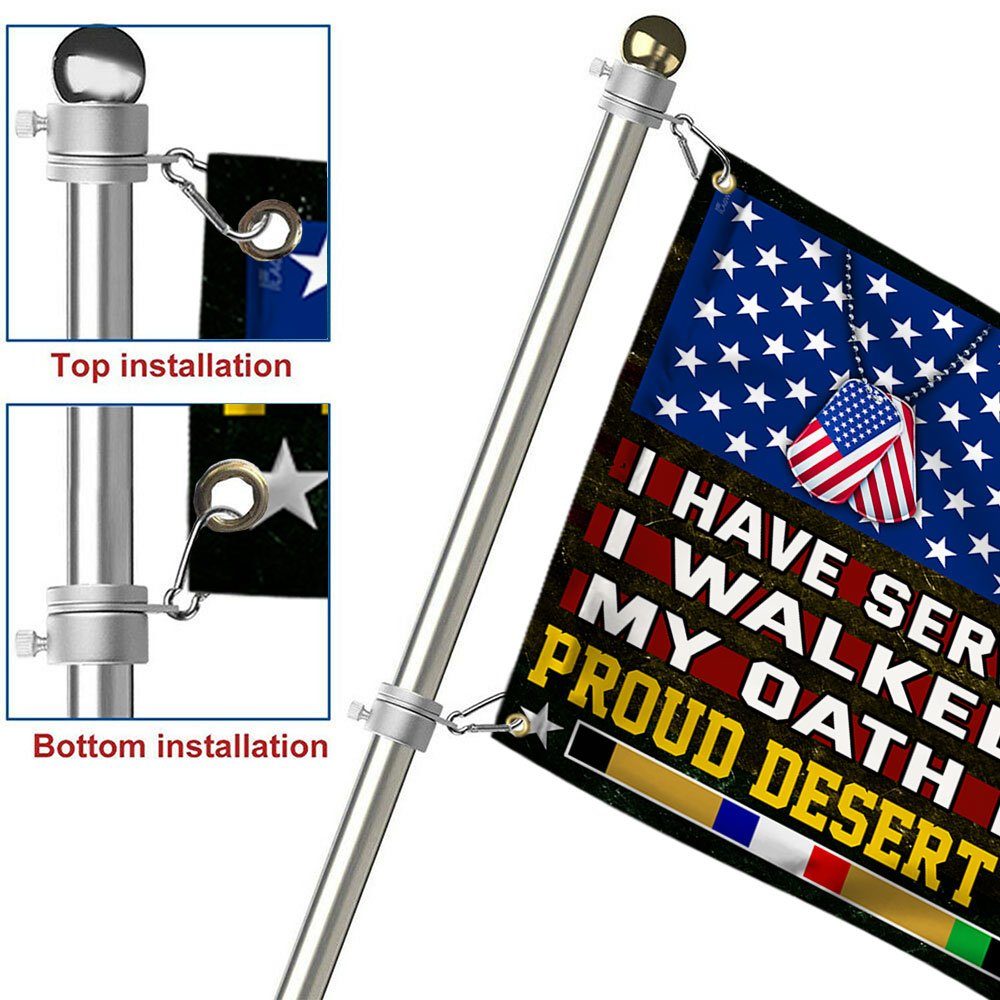 Proud Desert Storm Veterans Grommet Flag, Gulf War Veterans, I Walked The Walk Flag QNN532GFv1 - Image 7