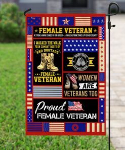 proud female veteran flag 8172