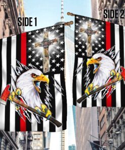 proud firefighter american flag qnn695f 7807