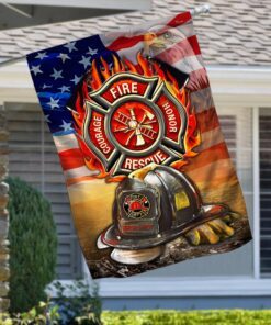 Proud Firefighter Fireman Flag TQN180F
