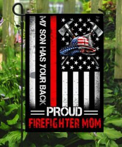 proud firefighter mom flag my son has your back ddh2898fv3 2666