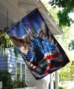 proud horse american flag 2336