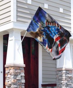 proud horse american flag 6764