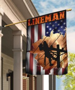 Proud Lineman Flag