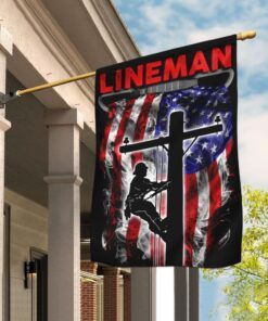 Proud Lineman Flag