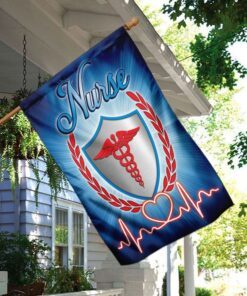 proud nurse american flag 8622
