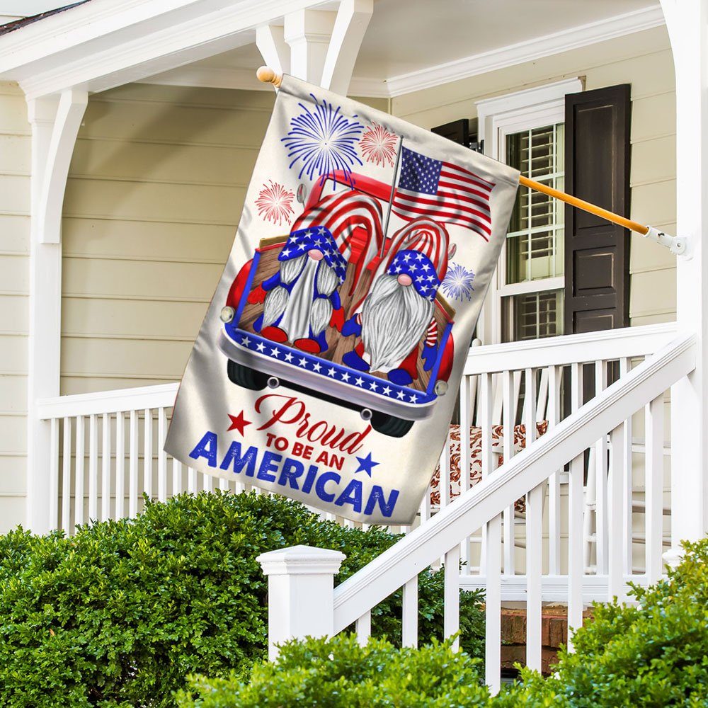 Proud To Be An American Gnome Flag 4th Of July Independence Day TQN219Fv1 - Image 3