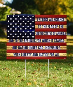 Proud To Be An American Yard Sign