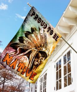 proud to be native american flag 2392