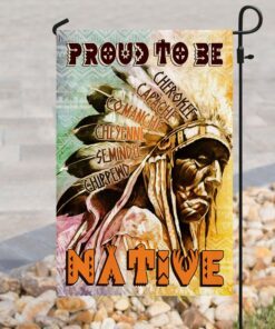 proud to be native american flag 7035