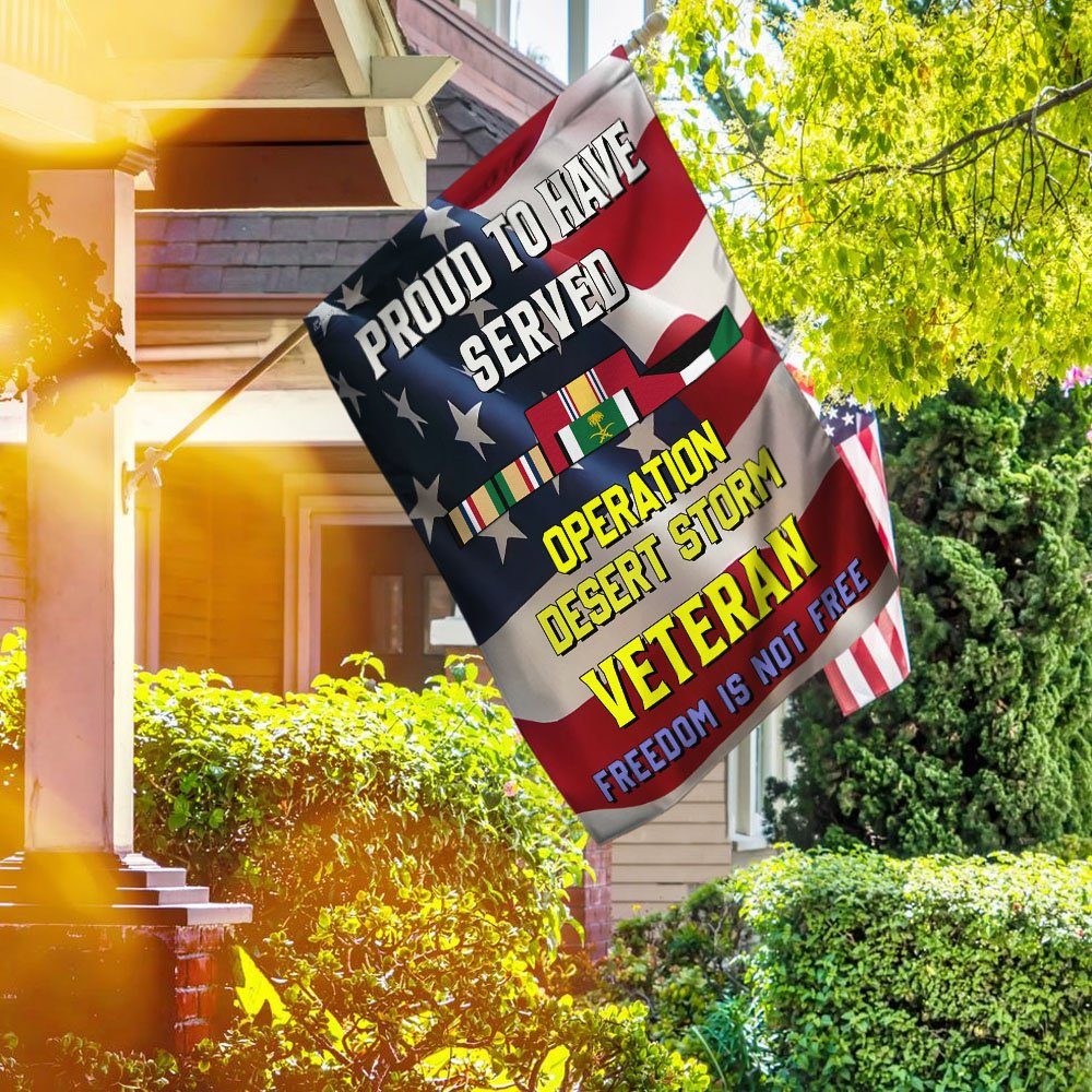 Proud To Have Served Desert Storm Veteran Flag MLH1679F - Image 2