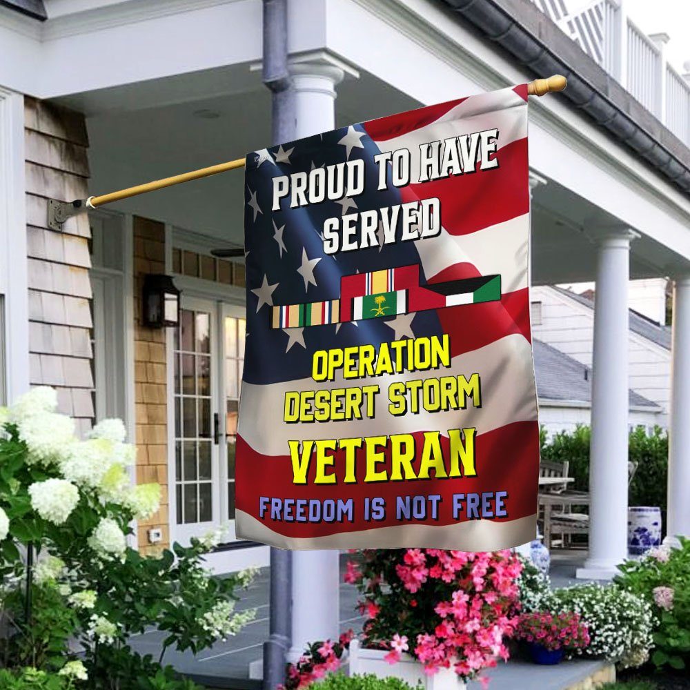 Proud To Have Served Desert Storm Veteran Flag MLH1679F