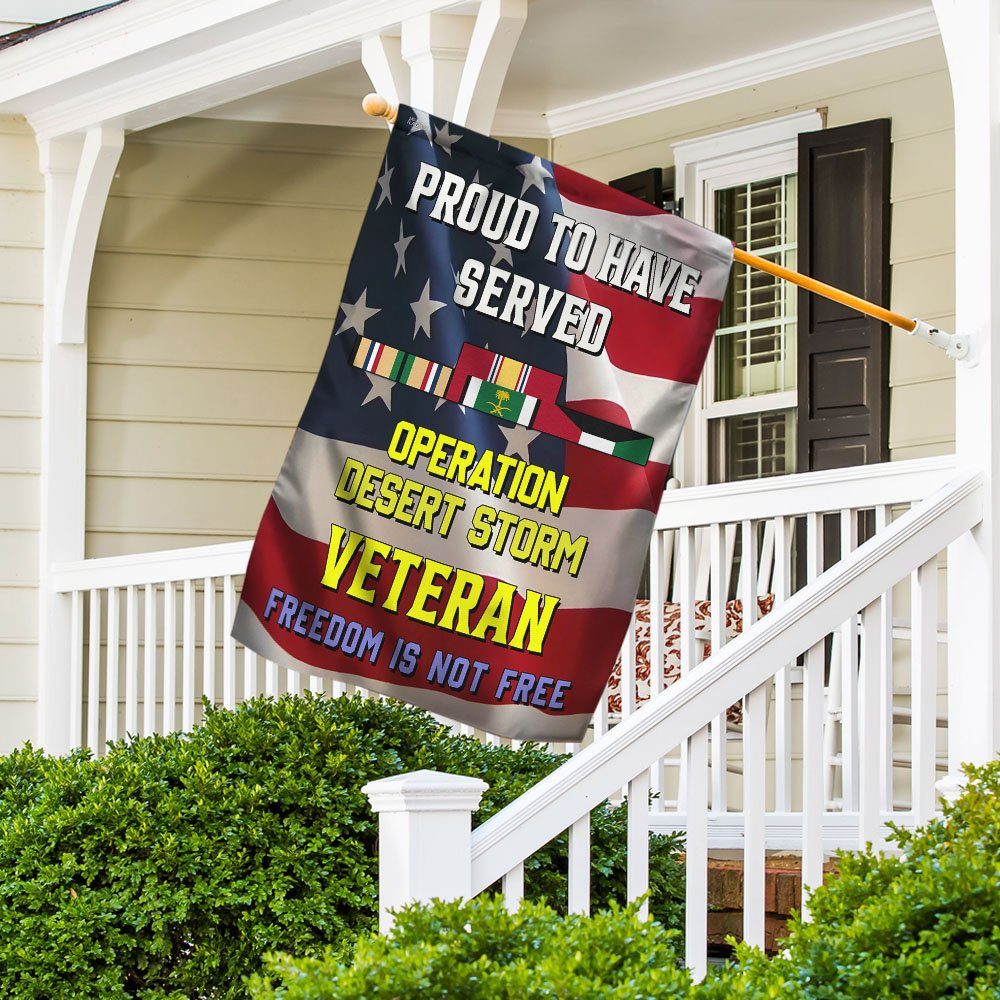 Proud To Have Served Desert Storm Veteran Flag MLH1679F - Image 5