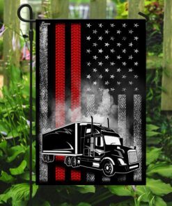 proud trucker american u.s. flag 2477
