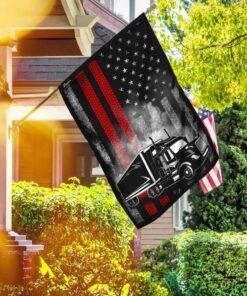 proud trucker american u.s. flag 7775