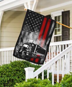 proud trucker american u.s. flag 7874
