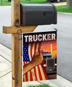 proud trucker flag 4311