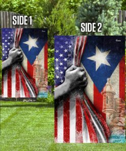 puerto rican american flag 8163