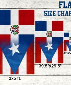 puerto rican and dominican flag tqn217f 7863