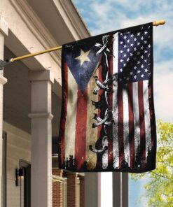 Puerto Rico American Flag