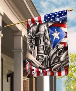 Puerto Rico American Flag