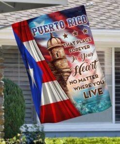 Puerto Rico Flag That Place Forever In Your Heart LHA2087F