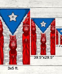 puerto rico three kings flag mln808f 6516