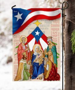 puerto rico three wise men nativity of jesus flag mln776f 5853