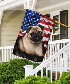 pug. american patriot flag 4408