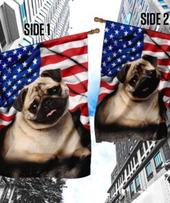 pug. american patriot flag 7414
