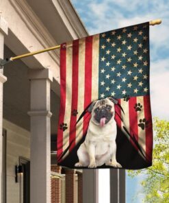 Pug American Flag